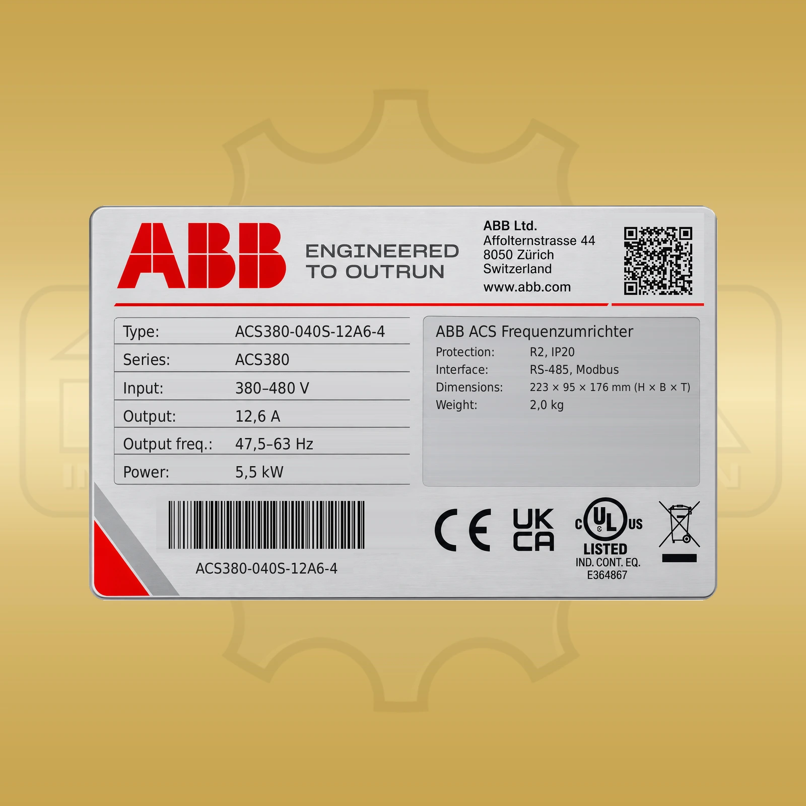 ABB ACS380-040S-12A6-4