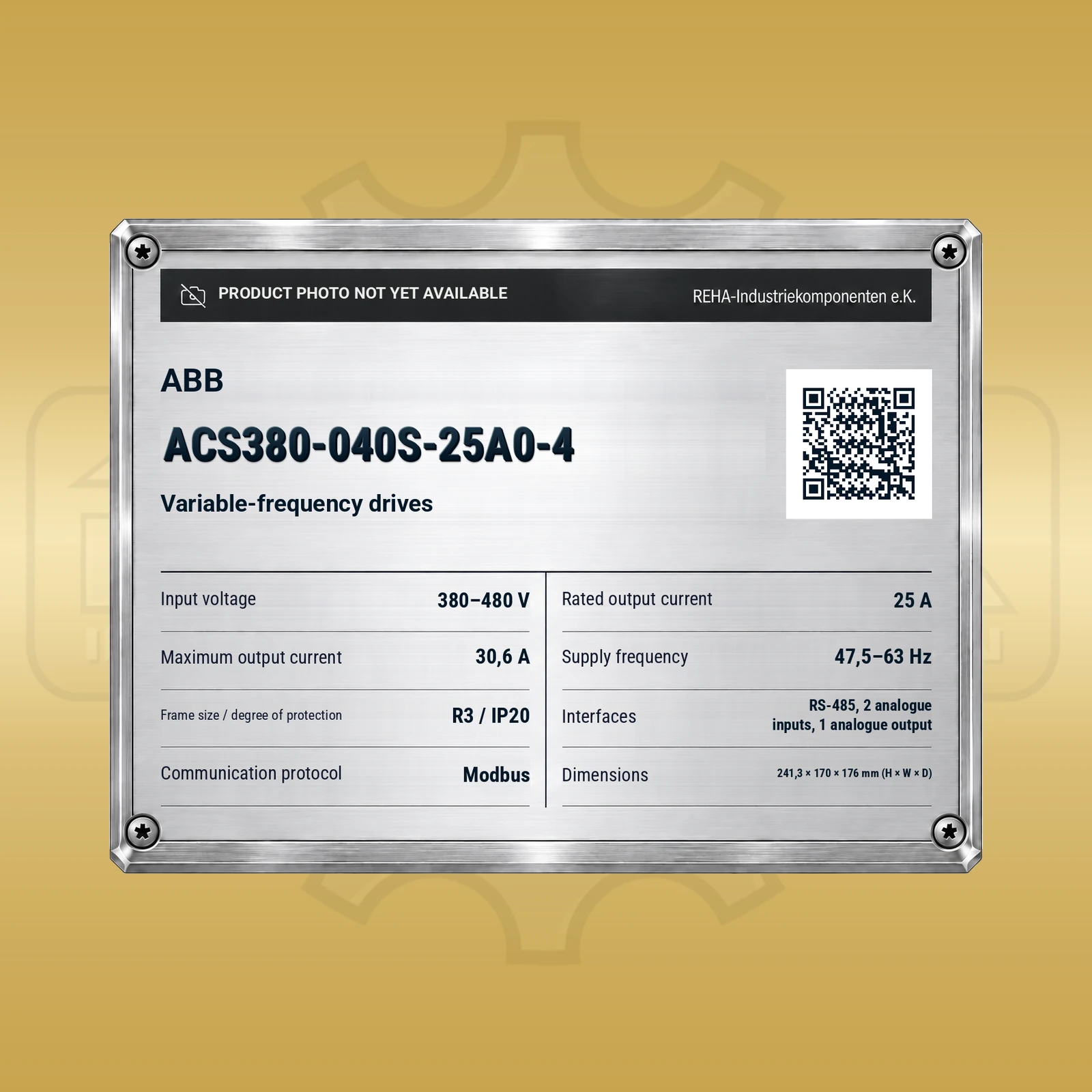 ABB ACS380-040S-25A0-4