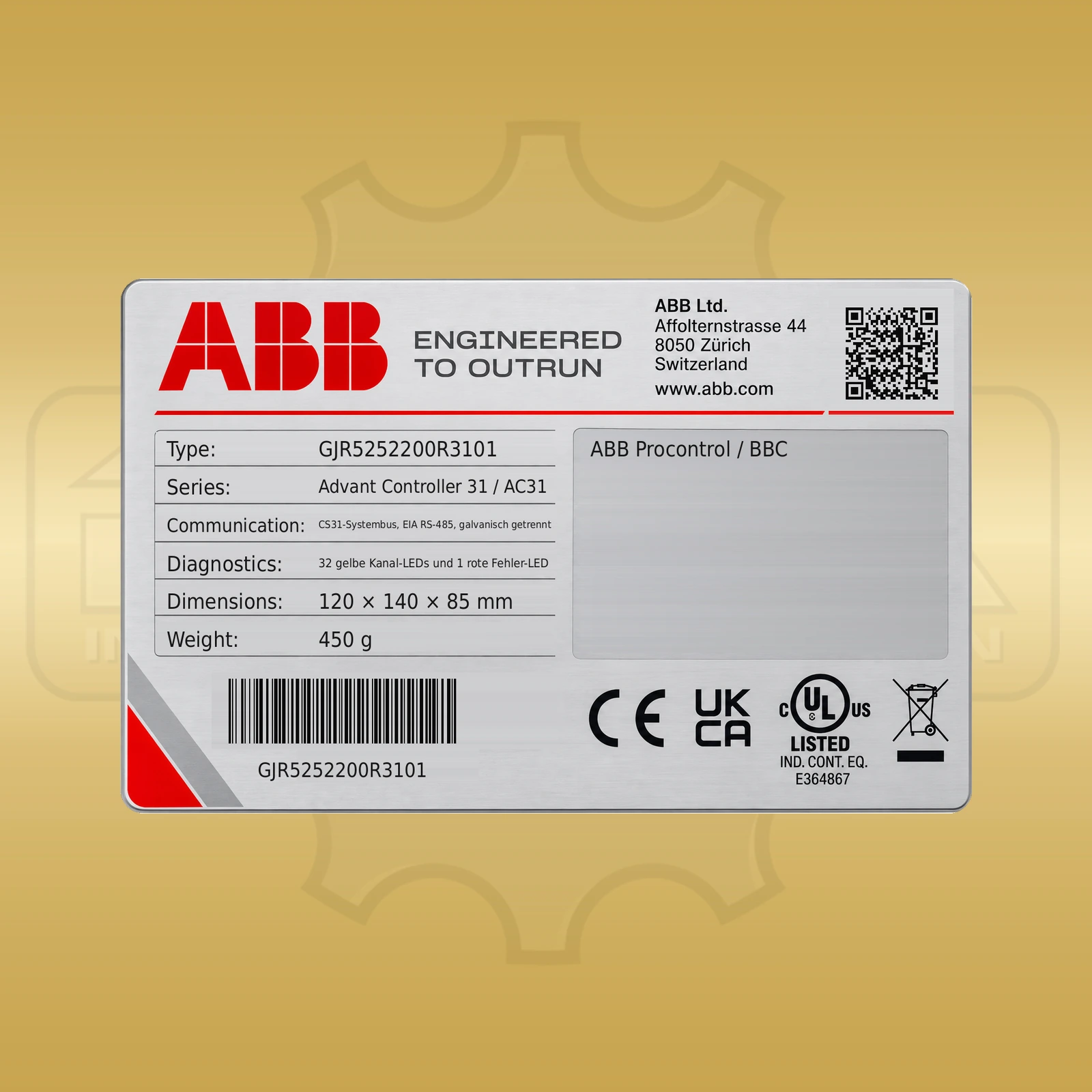 ABB GJR5252200R3101