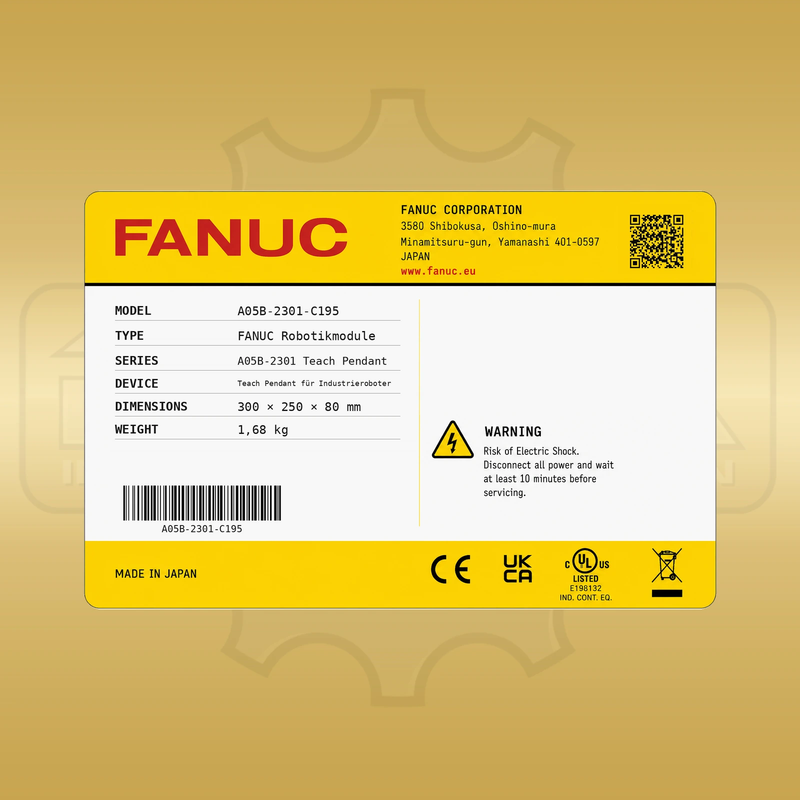 Fanuc A05B-2301-C195