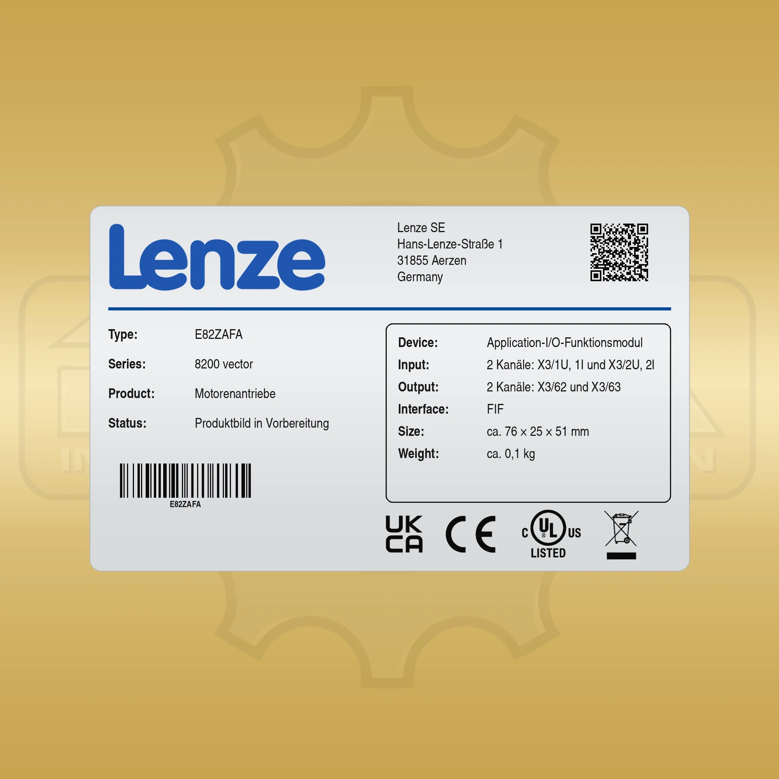Lenze E82ZAFA