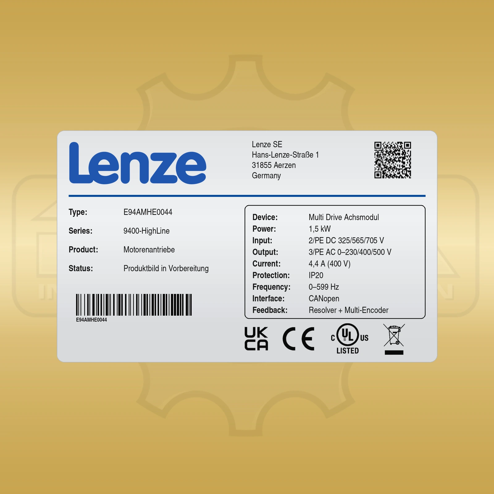 Lenze E94AMHE0044