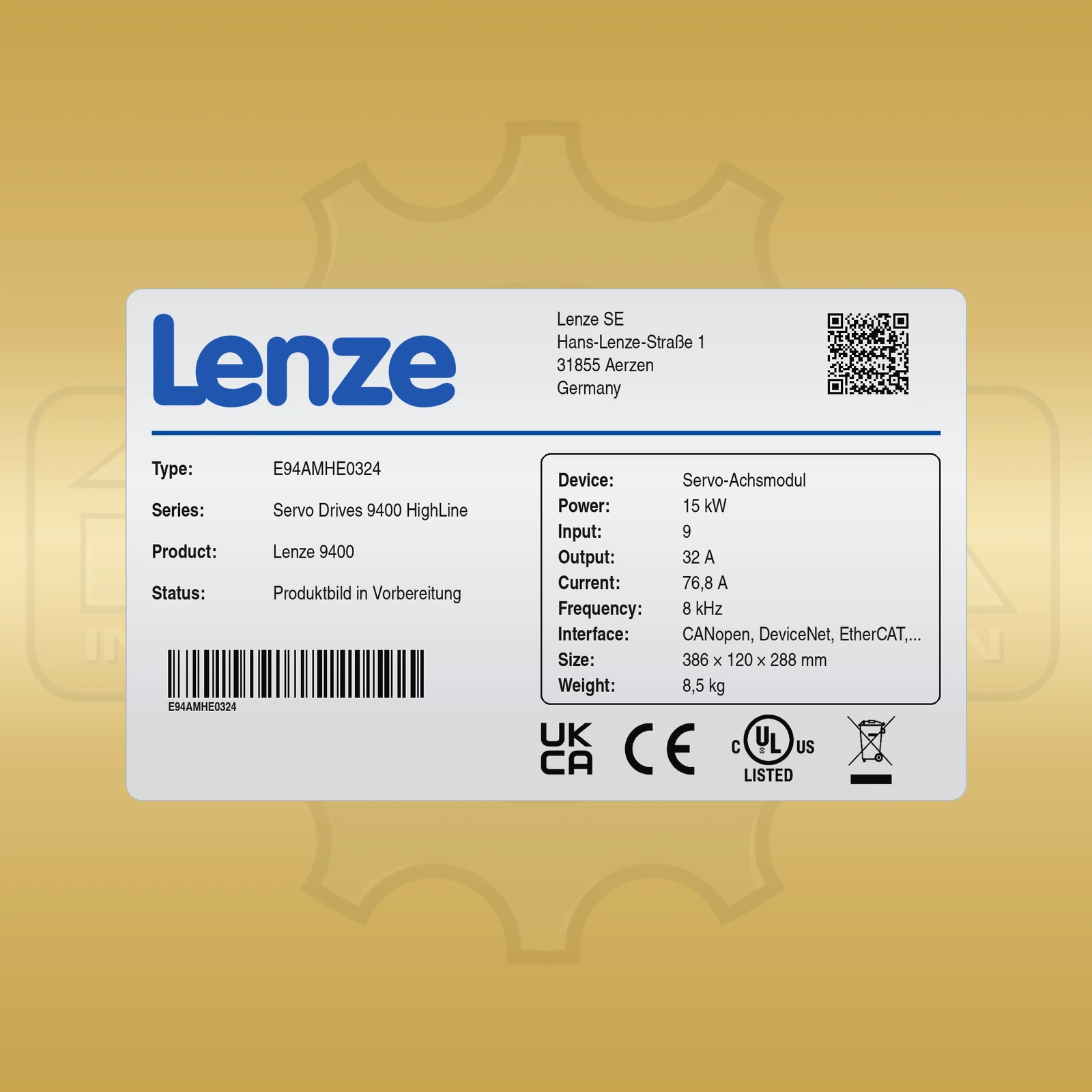 Lenze E94AMHE0324