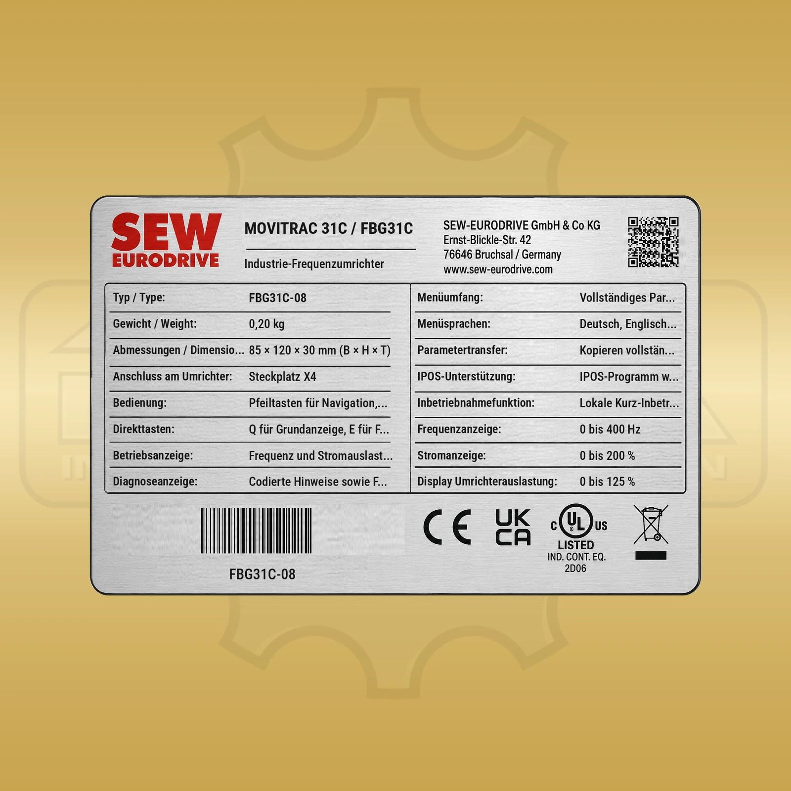 SEW-Eurodrive FBG31C-08