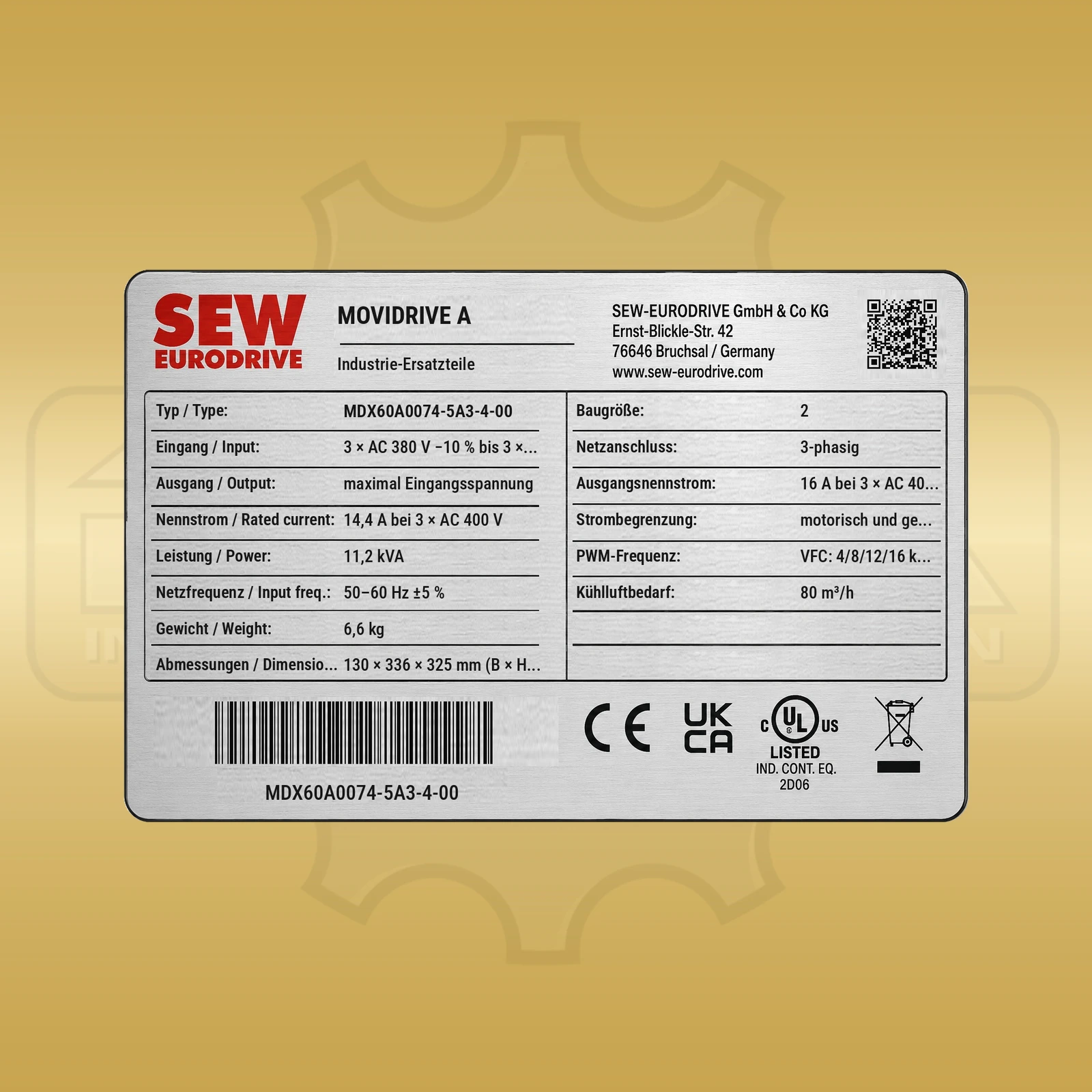 SEW-Eurodrive MDX60A0074-5A3-4-00