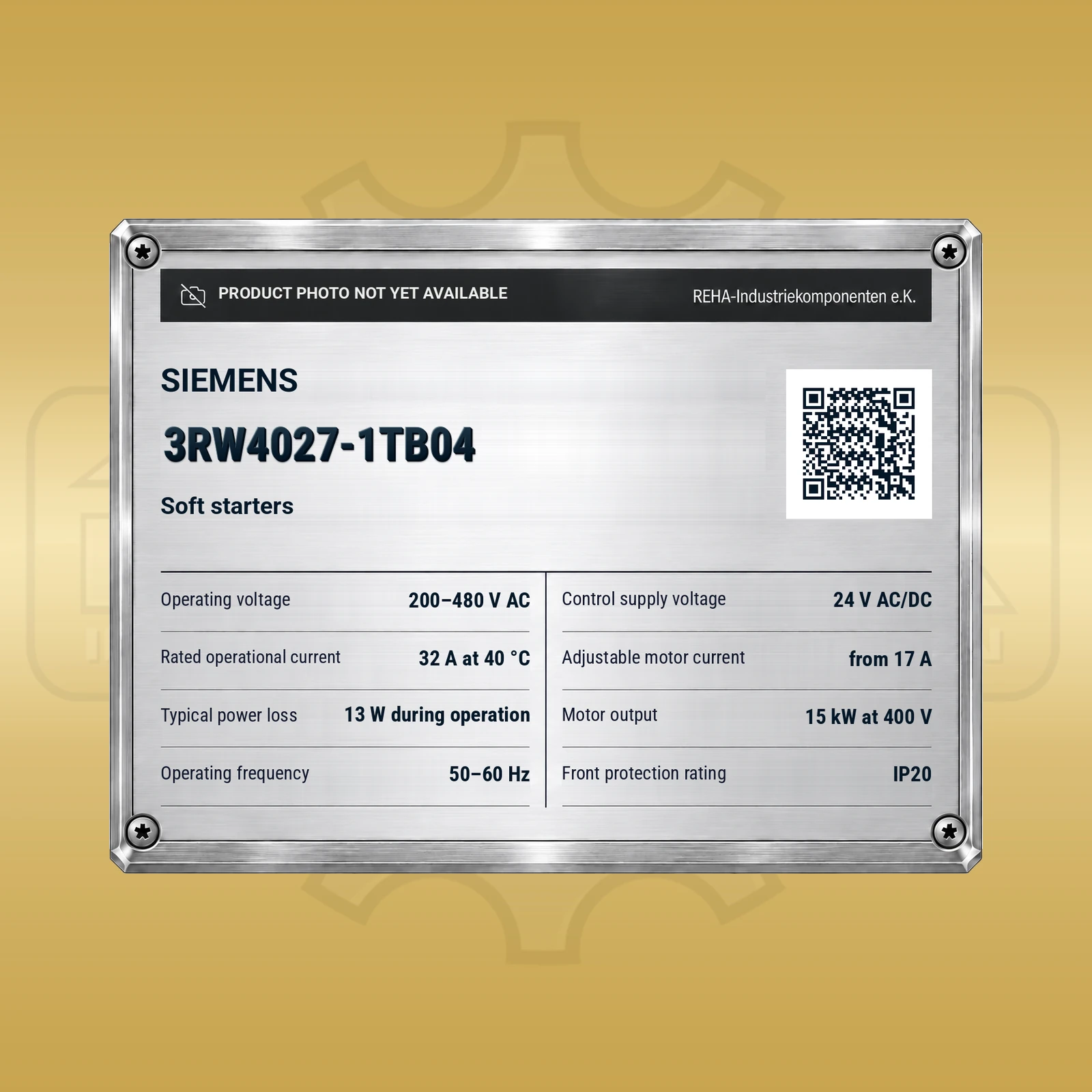 Siemens 3RW4027-1TB04