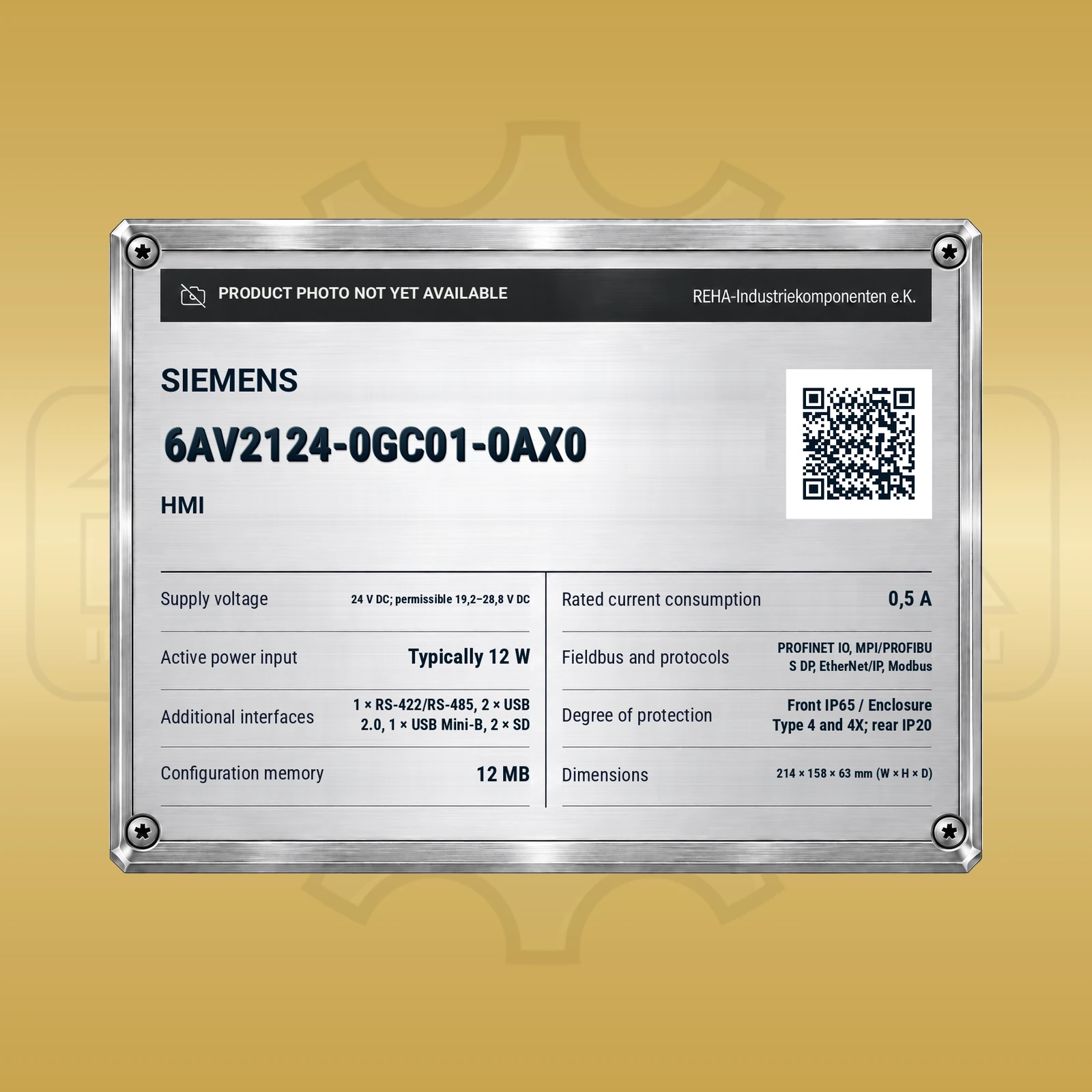 Siemens 6AV2124-0GC01-0AX0