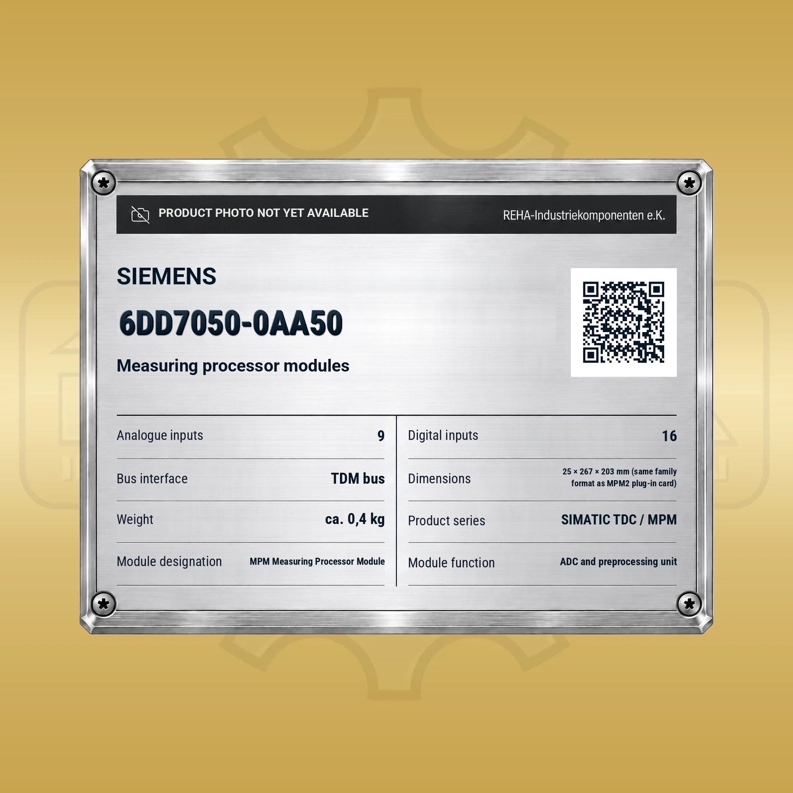 Siemens 6DD7050-0AA50