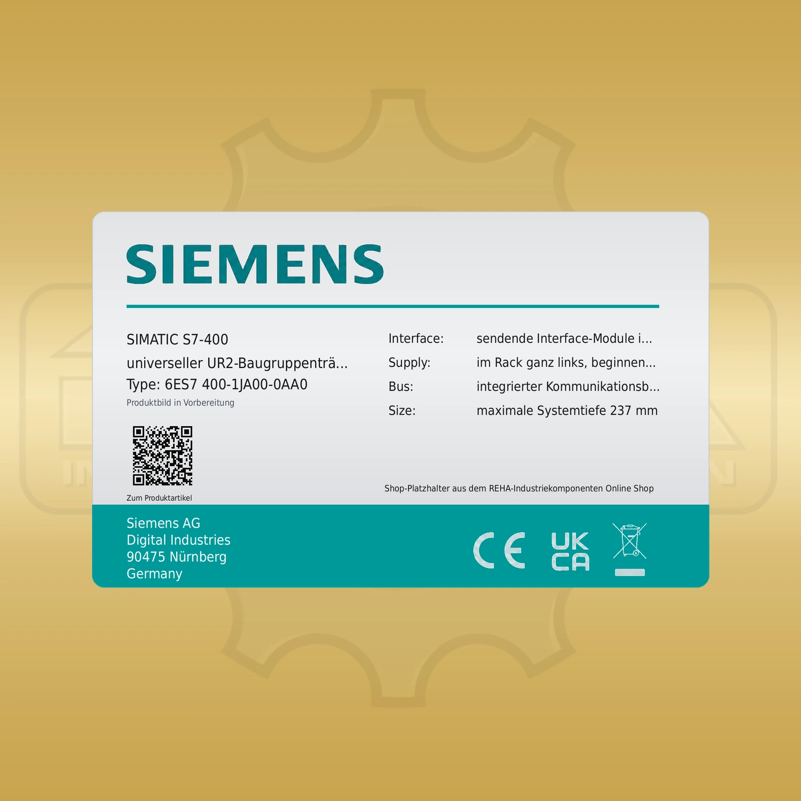 Siemens 6ES7 400-1JA00-0AA0