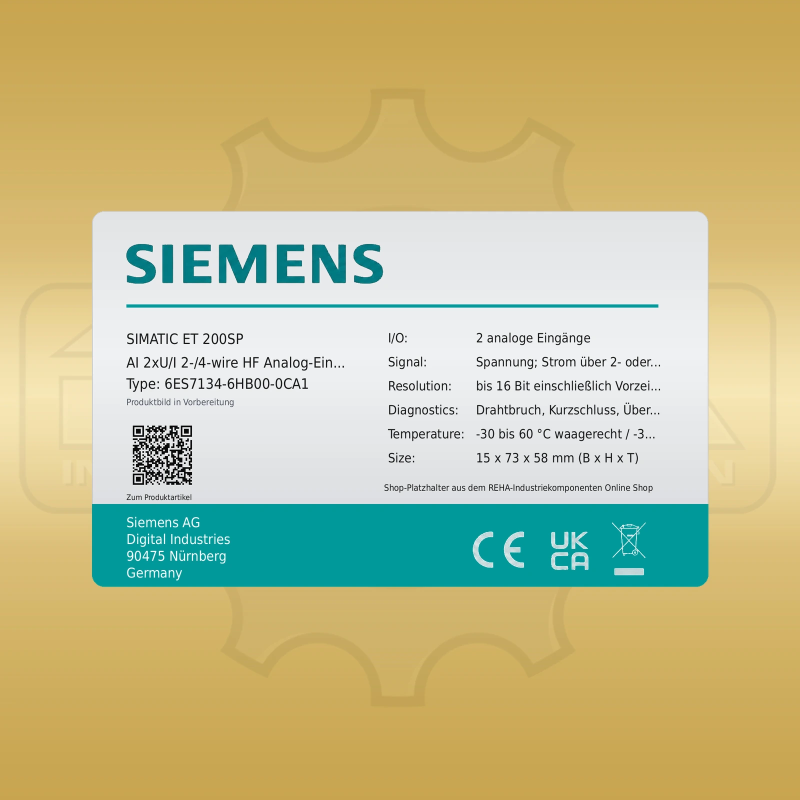 Siemens 6ES7134-6HB00-0CA1