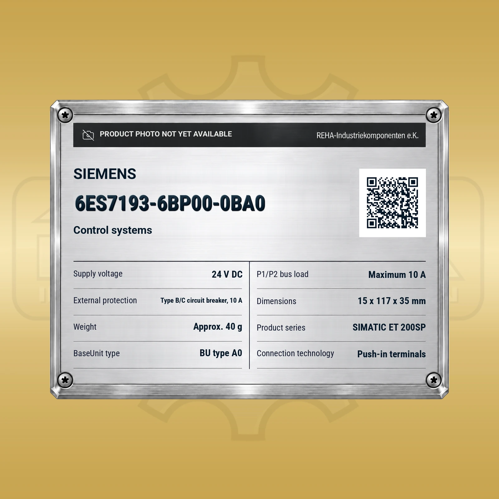 Siemens 6ES7193-6BP00-0BA0
