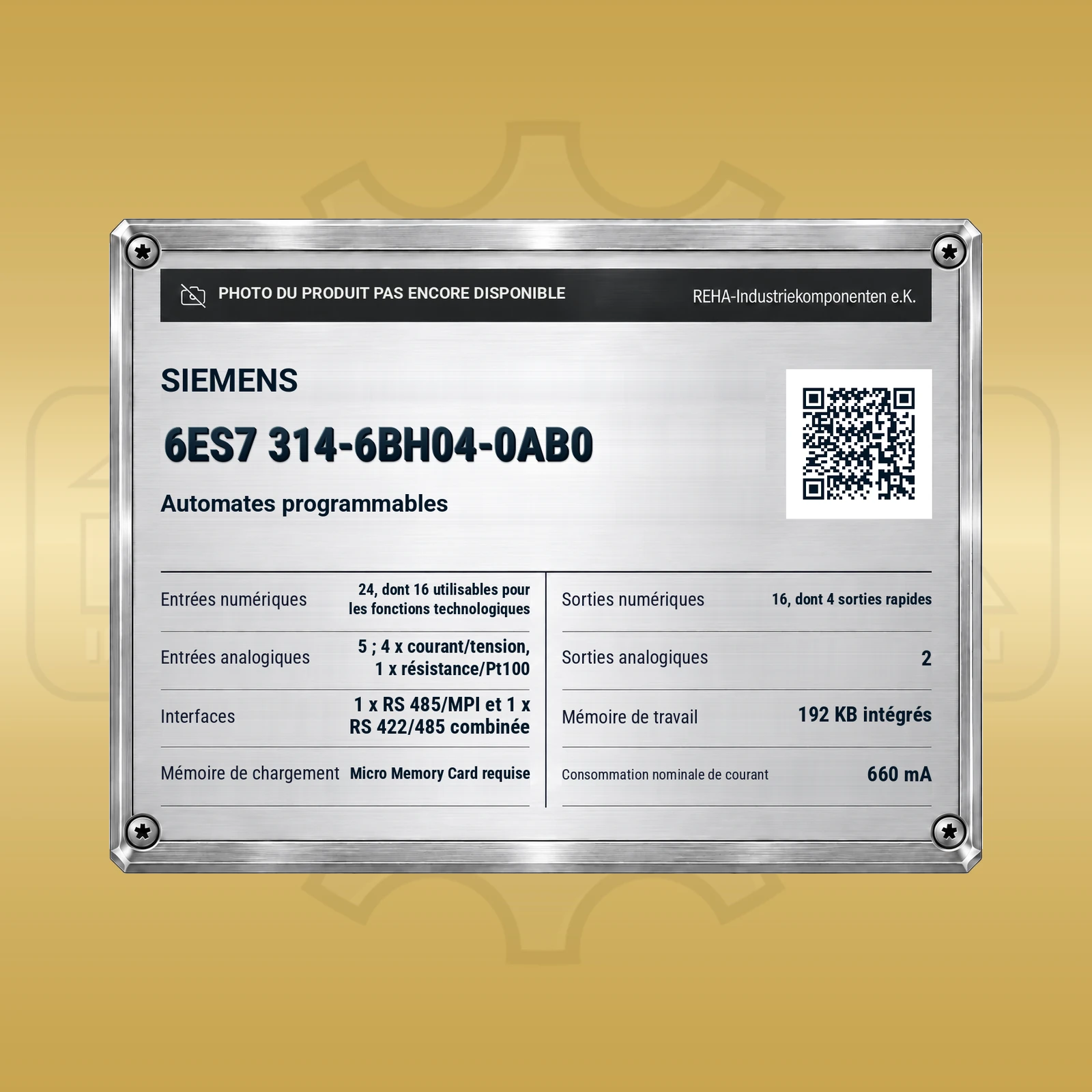 Siemens 6ES7 314-6BH04-0AB0