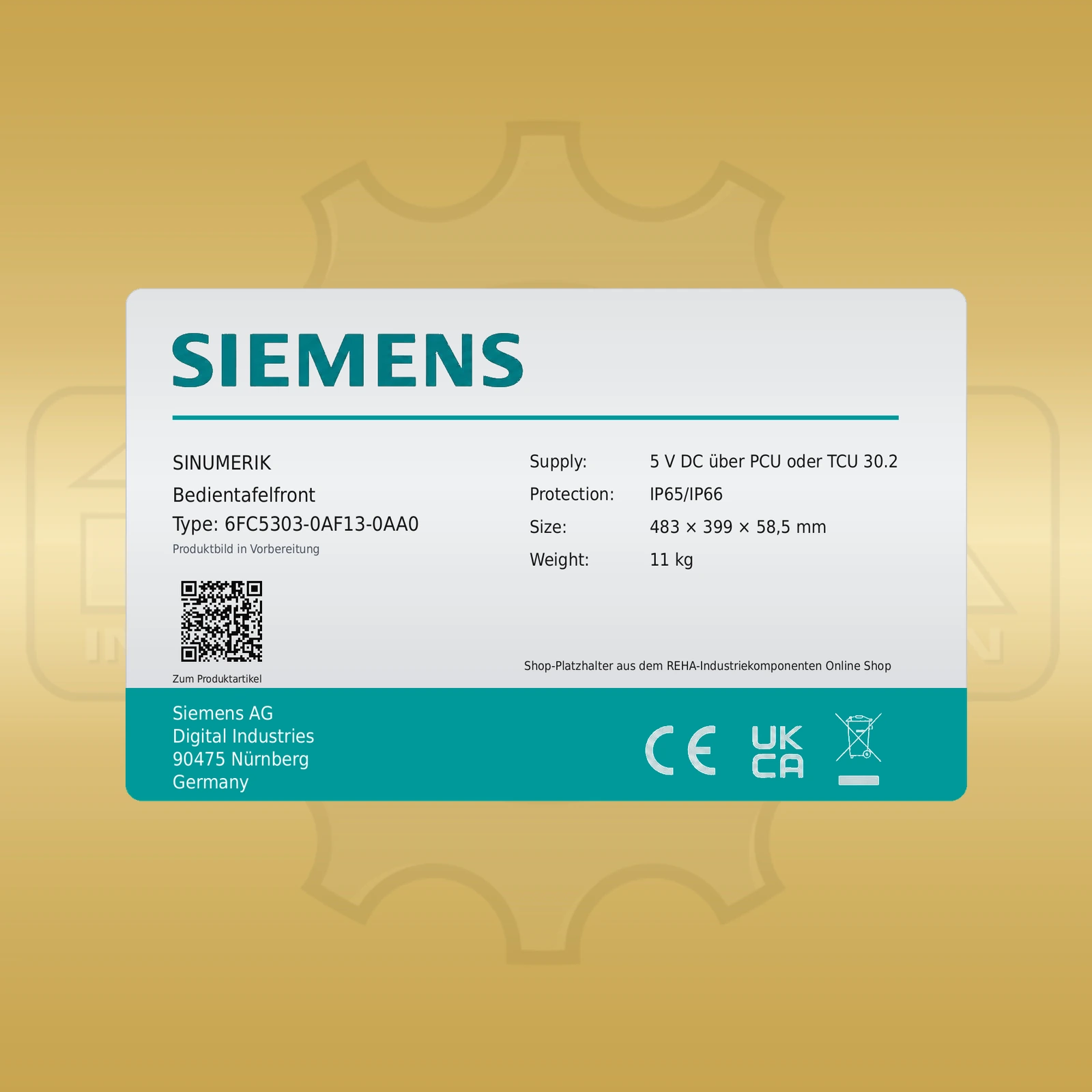 Siemens 6FC5303-0AF13-0AA0