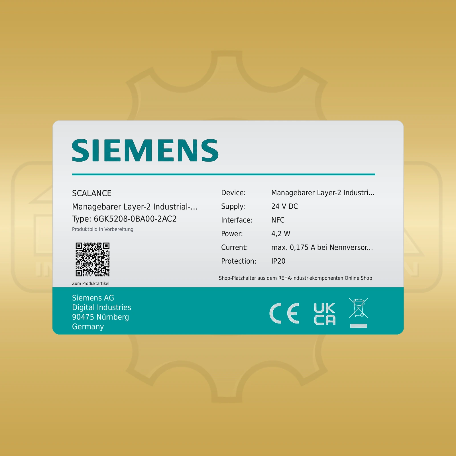 Siemens 6GK5208-0BA00-2AC2