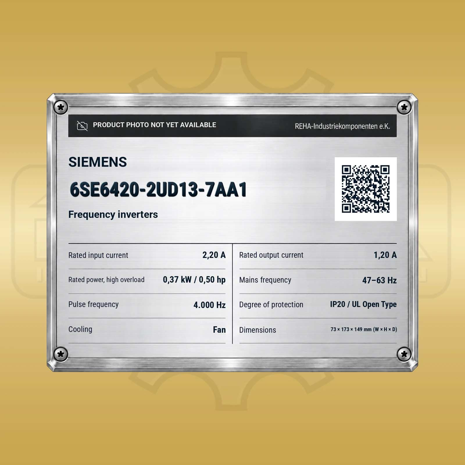 Siemens 6SE6420-2UD13-7AA1