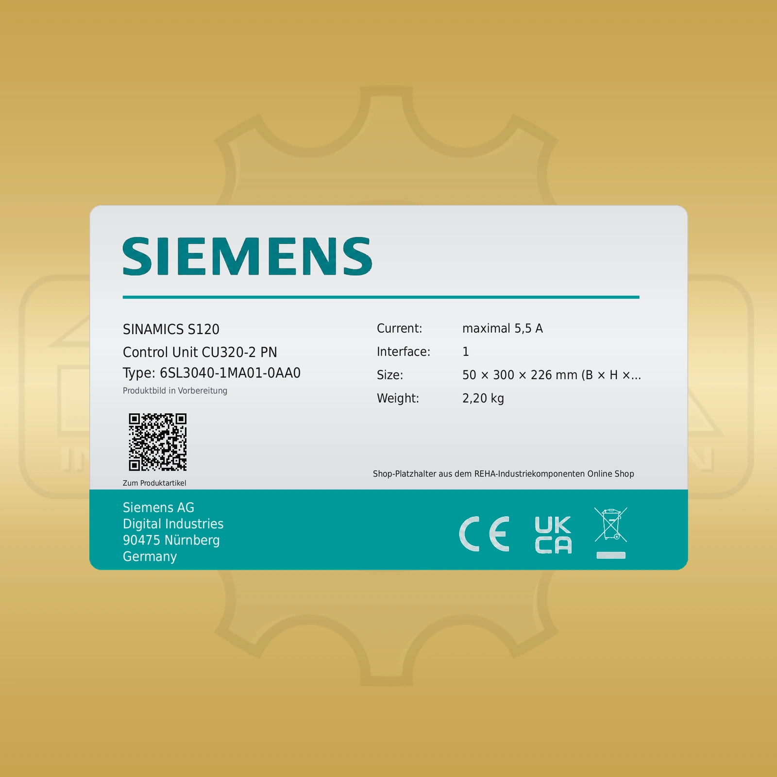 Siemens 6SL3040-1MA01-0AA0