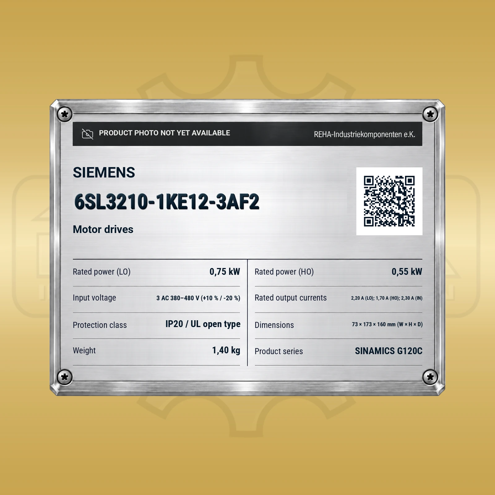 Siemens 6SL3210-1KE12-3AF2