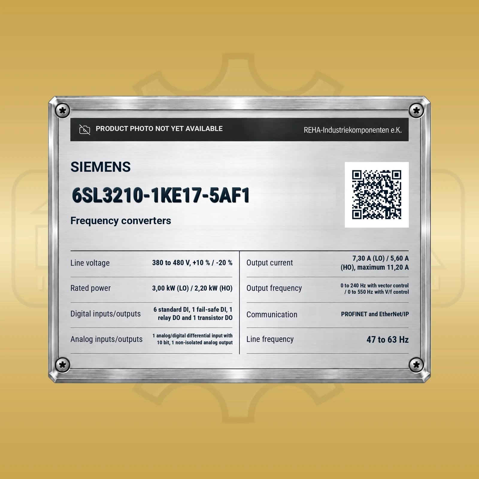 Siemens 6SL3210-1KE17-5AF1