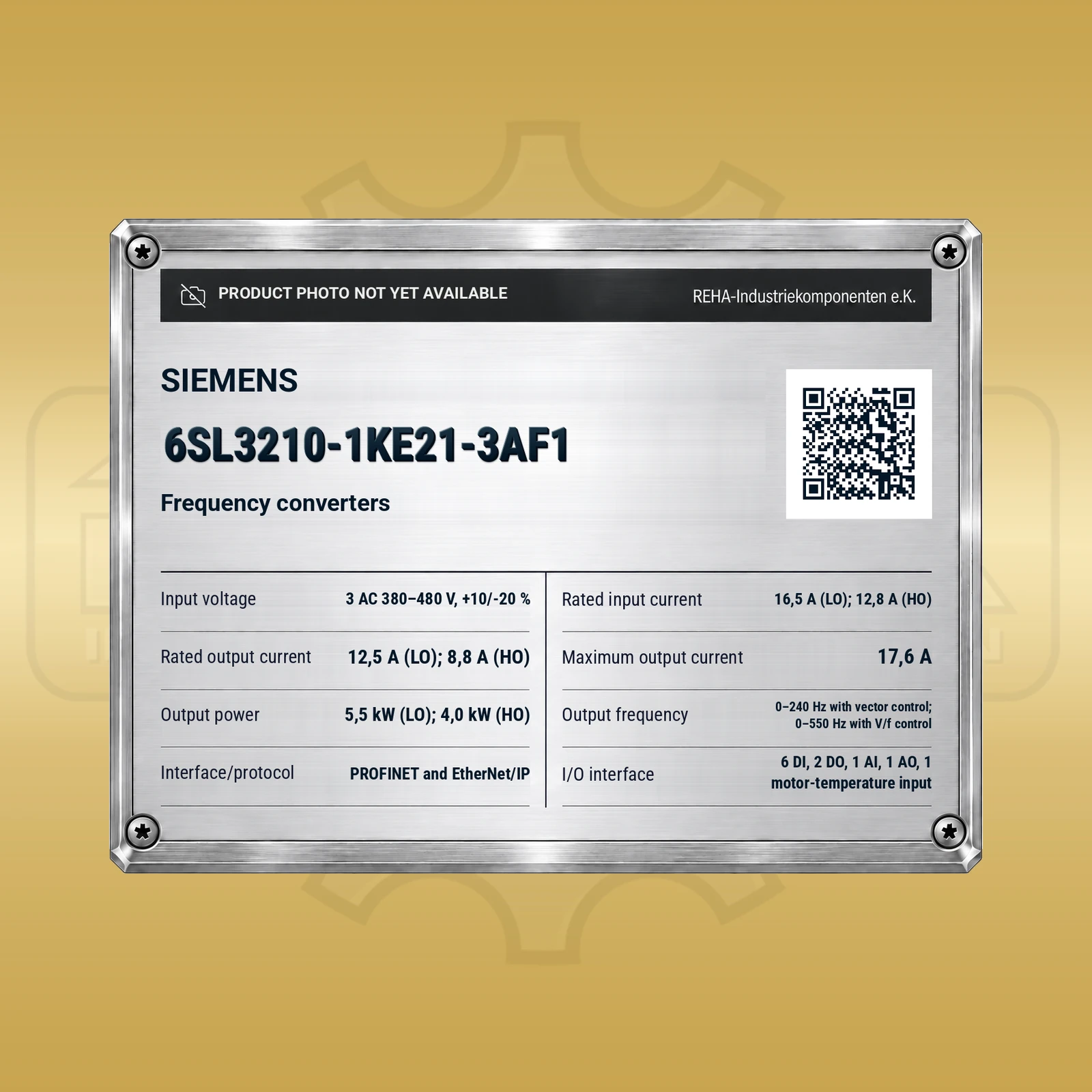 Siemens 6SL3210-1KE21-3AF1