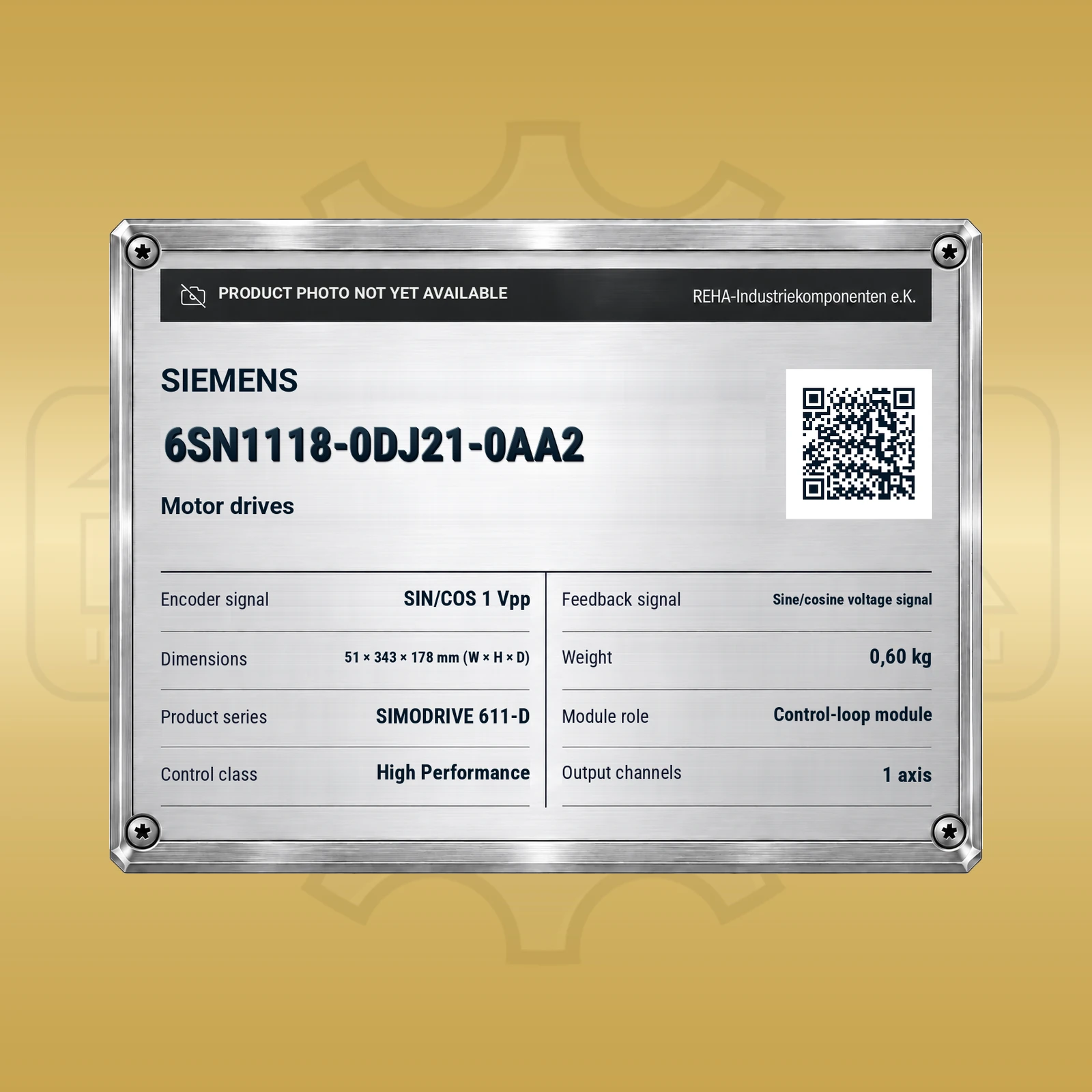 Siemens 6SN1118-0DJ21-0AA2