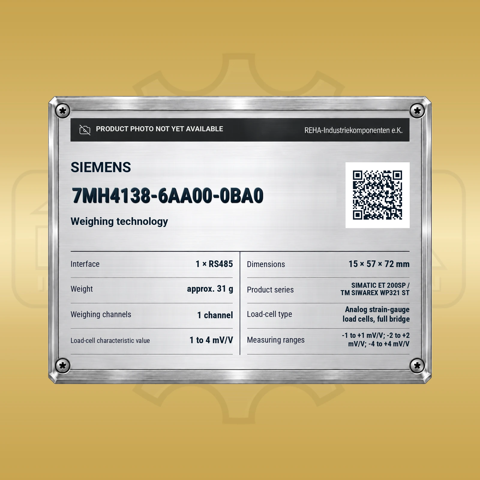 Siemens 7MH4138-6AA00-0BA0